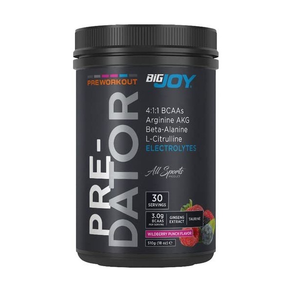 Bigjoy Pre-Workout Predator - Orman Meyveleri Aromalı 1 Paket(1 X