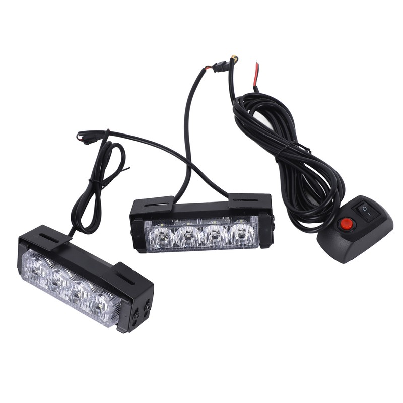 24W 12V 8LED Strobe Lights Bar High Brightness Warning Caution
