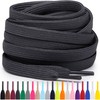 Miscly Flat Shoe Laces for Sneakers, Multiple Lengths and Colors