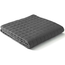 YnM Cooling Weighted Blanket for Adults, 15lbs Heavy Bed Throw for One Person of 140lbs, Perfect for Hot Sleepers or Warm Climates with Rayon/Glass Beads(60x80 Inches, Queen Bed, Cutting Motif)