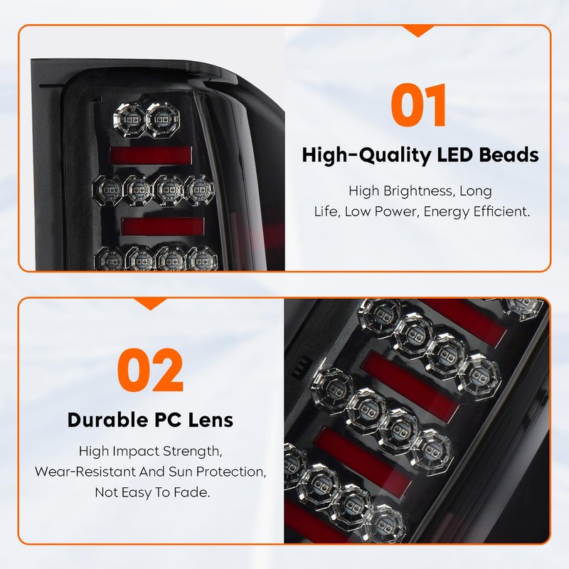 LED Tail Light for Chevy Silverado 1500 2007-2013, Silverado 2500