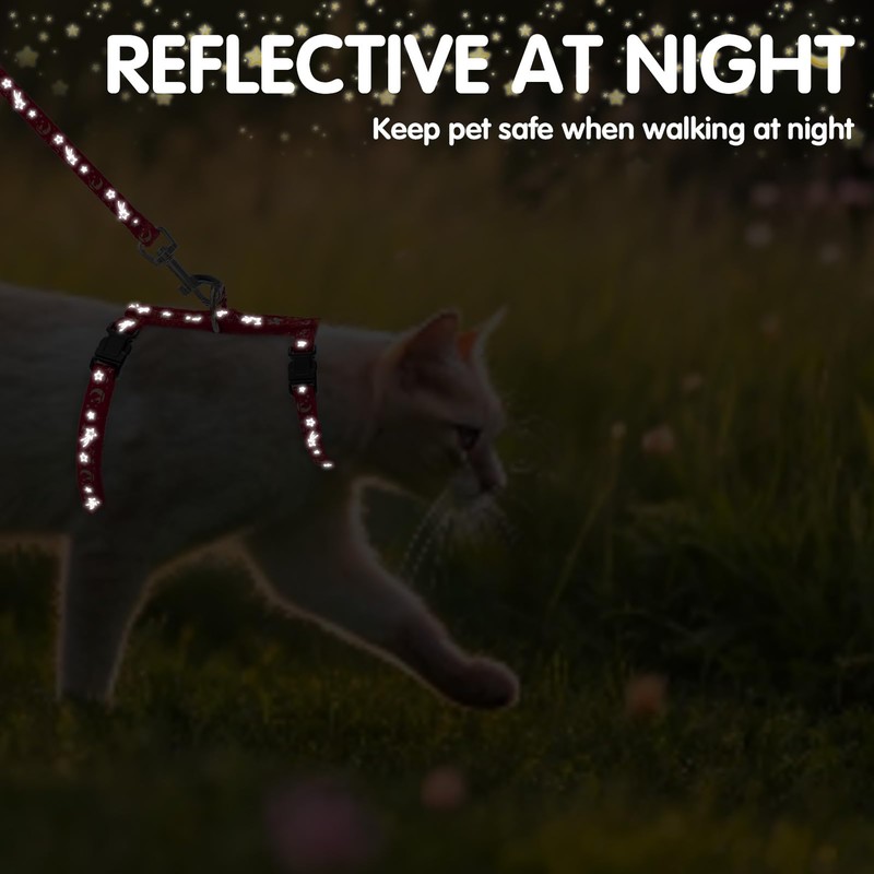 PAWCHIE Cat Harness with Leash and Collar Set - Escape