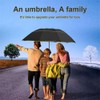 Kalolary Extra Large Golf Umbrella Folding Umbrella Rainproof Compact Black
