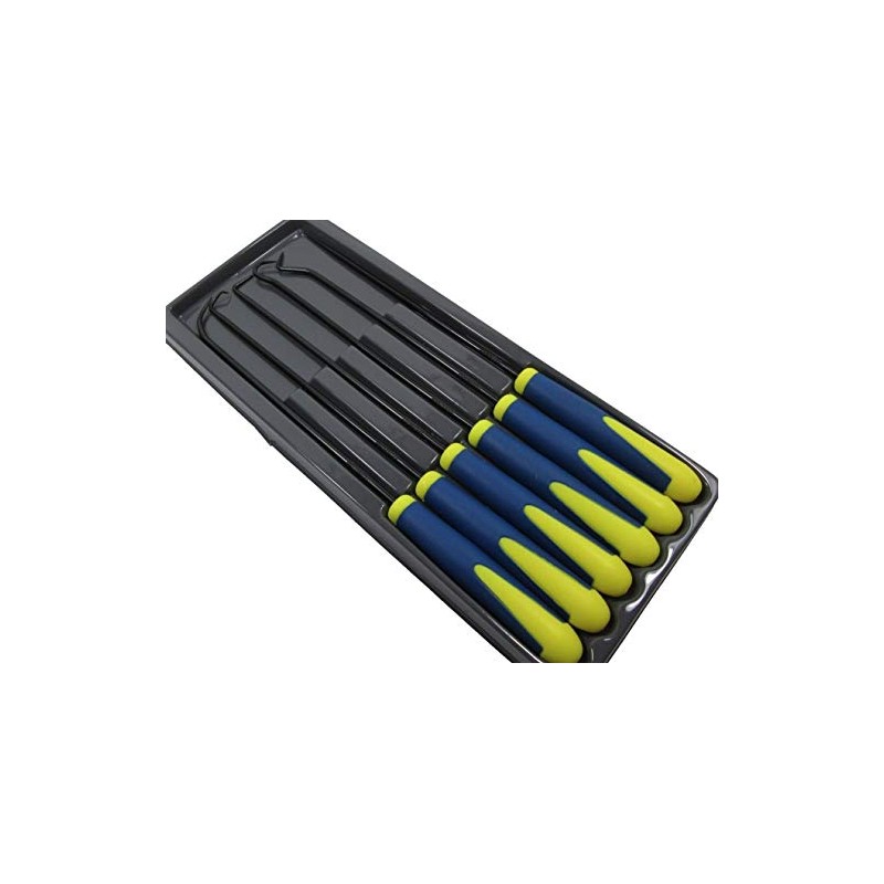 6PC EXTRA LONG REACH HOOK & PICK TOOL SET O-RING