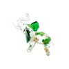 Handmade Mini 2" Green Lucky Elephant Figures Blown Glass Art