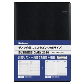 [2026 Version] Nakabayashi Business Diary 2026 A5 Desk BU-1007-26D [PT1]