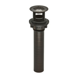 DecoDRAIN Grid Strainer Drain for Bathroom Vanity/Lavatory/Vessel/Sink, Plated ABS Body with Overflow; Oil Rubbed Bronze; PF0722-ORB
