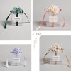 TOPTIME 24 Pcs 7x7x7cm Clear Favour Boxes with Gold Gift