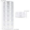 1 Column (6pcs) - Beauticom 5G/5ML Transparent Stackable Jars -