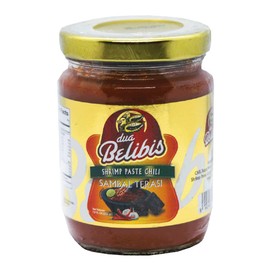 Dua Belibis - Sambal Terasi (Shrimp paste Sambal) in Jar 8.8oz Pack of 1, Indonesian Traditional Sambal