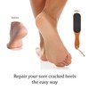 Pumice Stone Foot File - Wooden Pedicure Feet Scrubber with