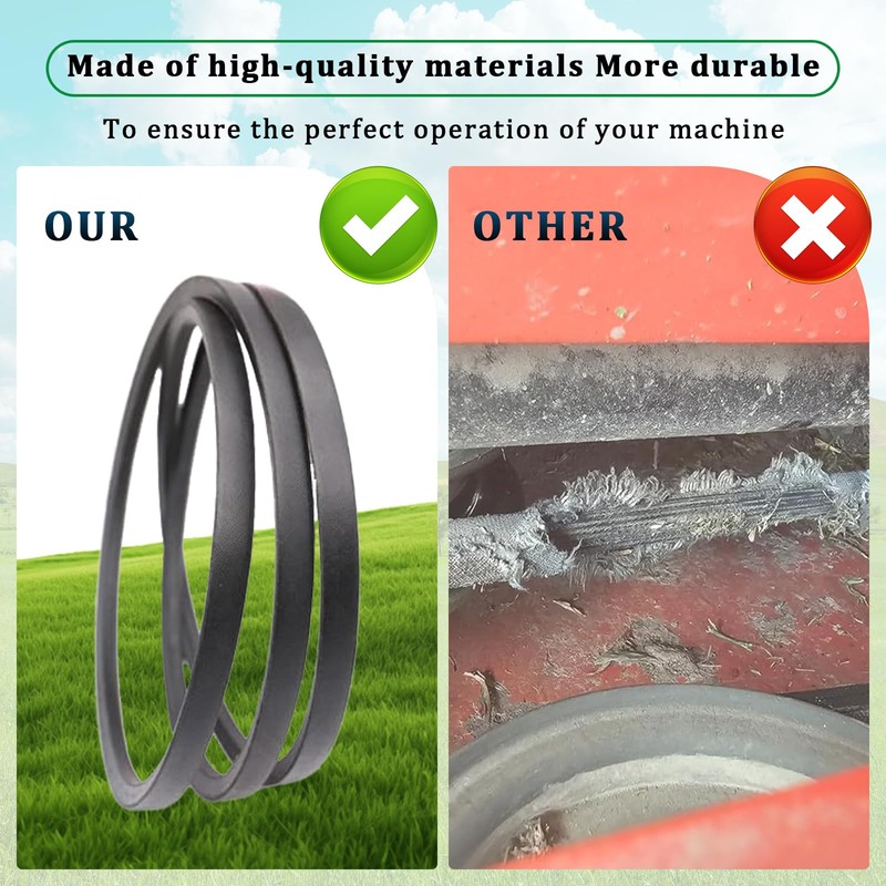 Podoy Replacement for Toro 119-8820 Timecutter Deck V-Belt,fit Lawn Toro