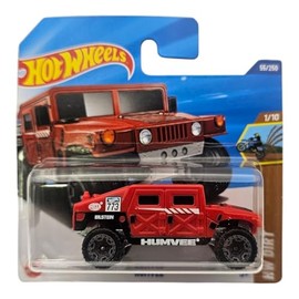 Hot Wheels Humvee Die-Cast Model Car, Red, 1:64 Scale, #55/250