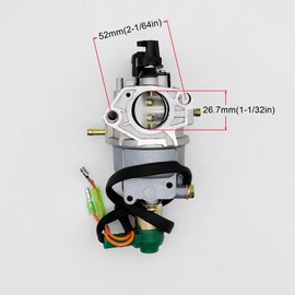 STRONGTHIUM Generator Carb 420cc GX390 389cc 420 cc Carburetor for Honda Predator Champion GX340 11HP 13HP 338cc 82/88/90mm Bore w/Solenoid Auto Choke