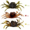 XECRDP 3 PCS 10cm 30g Soft Fishing Lures Crab Artificial