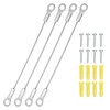 PATIKIL Cabinet Door Restraint 10cm, 4 Pack Stainless Steel Hinge