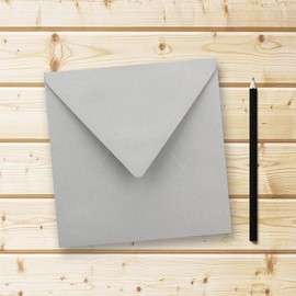 FarbenFroh® Series Square Envelopes Without Window, 15.5 x 15.5 mm Wet sealing for Wedding Cards, Invitations and More