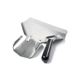 JAKOUE Right-Handle Stainless Steel Popcorn Scoop, Commercial Popcorn Machine Supplies, Filler Tool for Snack Containers
