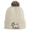 Scottish Terrier Embroidered Bobble Hat Dog Owners Gifts Puppy Terrier