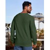 Vssjavun Men Cable Knit Sweaters Crew Neck Sweater Waffle Pullover