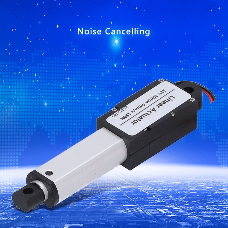 Linear Actuator 30mm DC 12V Noise Cancelling Short Circuit Protection