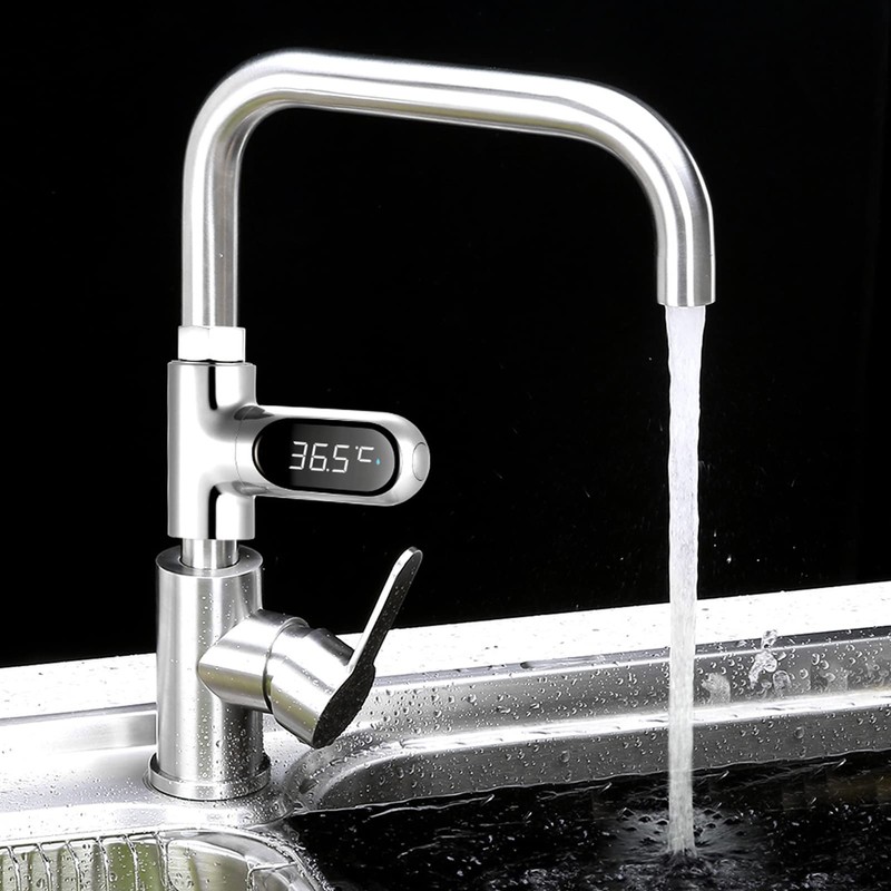 Shower Thermometer, LED Digital Shower Temperature Display 0~100℃ Baby Bath