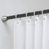 Top-spring Clear Shower Curtain Hooks Plastic Shower Curtain Rings, Drop