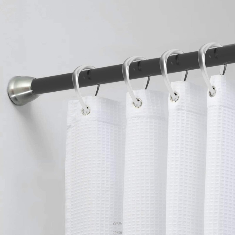 Top-spring Clear Shower Curtain Hooks Plastic Shower Curtain Rings, Drop