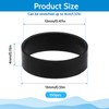 150 Pieces 0.5 Inch Small Elastic Silicone Rubber Bands Black