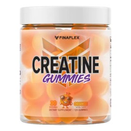 Gomitas de Creatina Finaflex Naranja Sin Gluten 120 Unidades                                                                                          