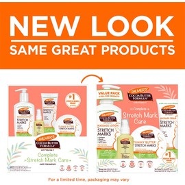 Palmer's - Kit para Estrías Embarazo con Manteca de Cacao – Tratamiento Completo con Loción, Crema, Bálsamo y Aceite Corporal para Reducir Estrías y Mejorar la Elasticidad de la Piel Aprobado por dermatólogos Set de regalo de 4 piezas