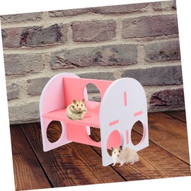 BESPORTBLE Hamster Toy Double Hide Tunnel for Guinea Pigs Cute Aesthetic Pet Hideout Smooth to Clean Hamster Cage Accessory and Chinchillas