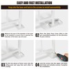 WOWACE 4pack Aluminum Alloy Deck Post Base Cover (1"x1"Post 3.35"x3.35"Base),