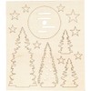 57886 3D Plywood Figures Kit - Xmas Trees