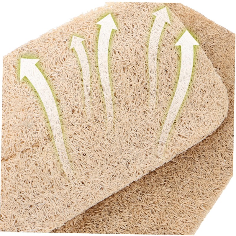 Outanaya 10pcs Natural Loofah Dishwashing Sponges Scrubber for Safe Cleaning