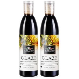 Tuscanini, Balsamic Glaze Made with Kosher Balsamic Vinegar of Modena Italy, (2 Pack) 8.5oz bottle, Balsamic Reduction
