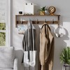 AMBIRD Coat Rack Wall Mount with Shelf, 28.9 Inches Coat