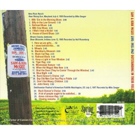 SAM MCGEE/KIRK MCGEE SAM AND KIRK MCGEE LIVE: 1955-1967 NEW CD