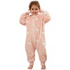MICHLEY Flannel Baby Sleeping Bag Unisex Pajamas, Long Sleeve Zipper