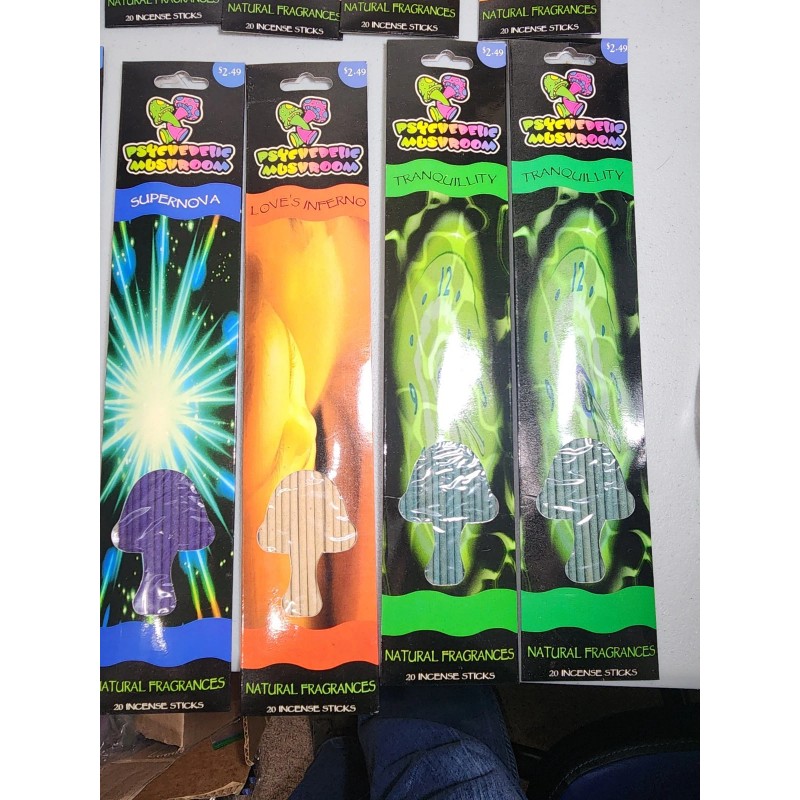 Sticks Incense Sticks Psychedelic Mushroom 12 Pk 240 Sticks Total