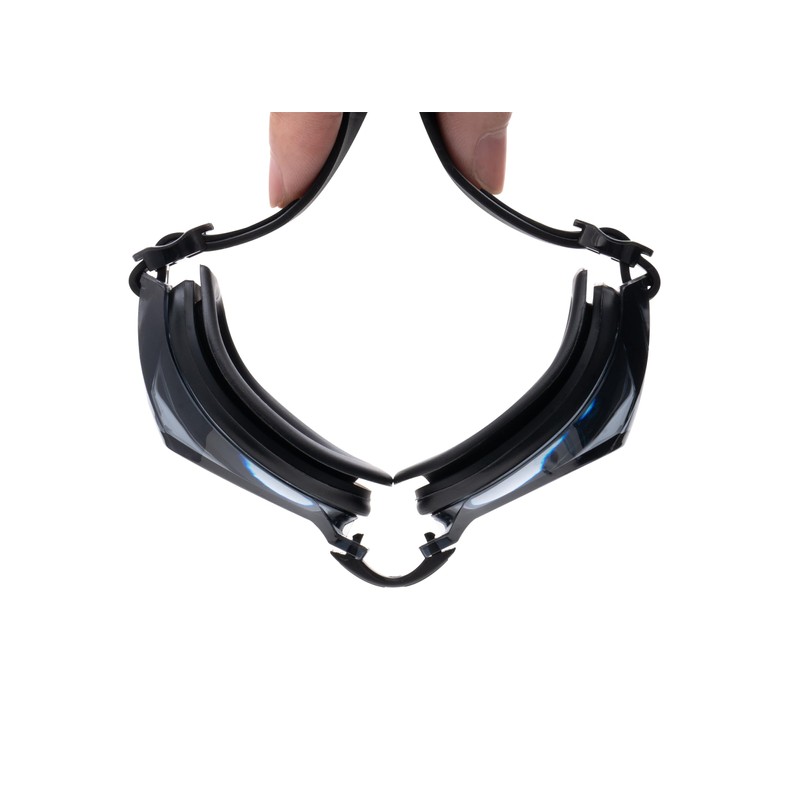 [HAMIZON] スイミングゴーグル 度付き スイムゴーグル 度付き 水泳ゴーグル フィットネス 曇り止め 3サイズ 鼻ベルト