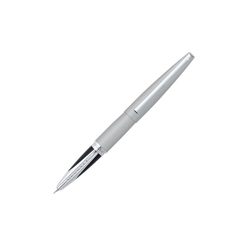 Sheaffer Medium Nib Taranis Sleek Chrome Fountain Pen