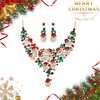 Flyonce Christmas Jewelry for Women, Xmas Santa Claus Jewelry Set,