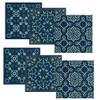 Images d´Orient 6 Glass Coasters PVC Heat Resistant Washable Oriental