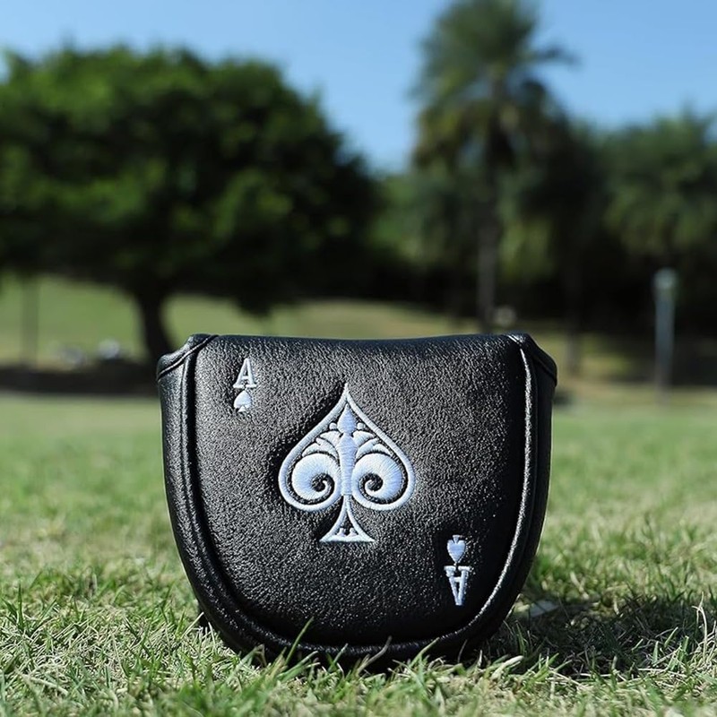 Tskcvy Putter Cover Headcover Mallet Putter Cover Magnetic Club Protective