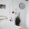 HZDHCLH 30 cm Silent Wall Clock Sweeping Second with Arabic