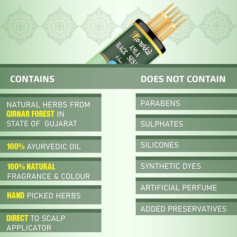 Verem Herbal Amla Black Sesame Hair Oil For Strong, Long
