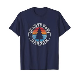 Grants Pass Oregon OR Vintage Graphic Retro 70s T-Shirt