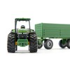 siku 1953 John Deere Tractor with Trailer, 1:50, Metal/Plastic, Green,