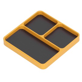 Aluminium Alloy Magnetic Tray, Non-Slip Magnetic Tray, Organising Tools for Magnetic Parts, for DIY Projects with 13.8 x 11 x 2 cm